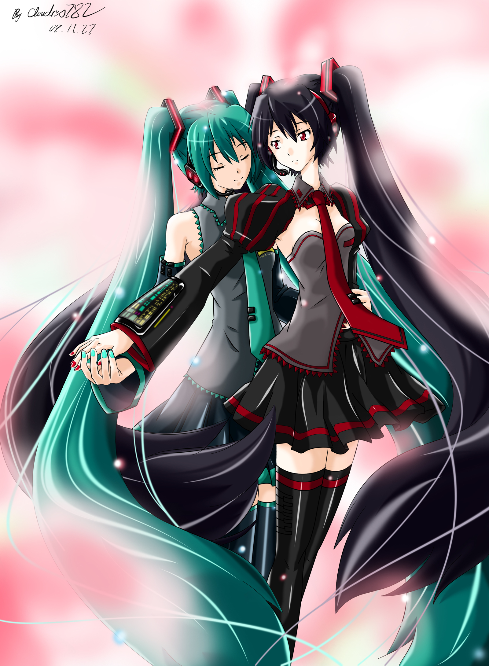 p站画师作品初音&杂音
