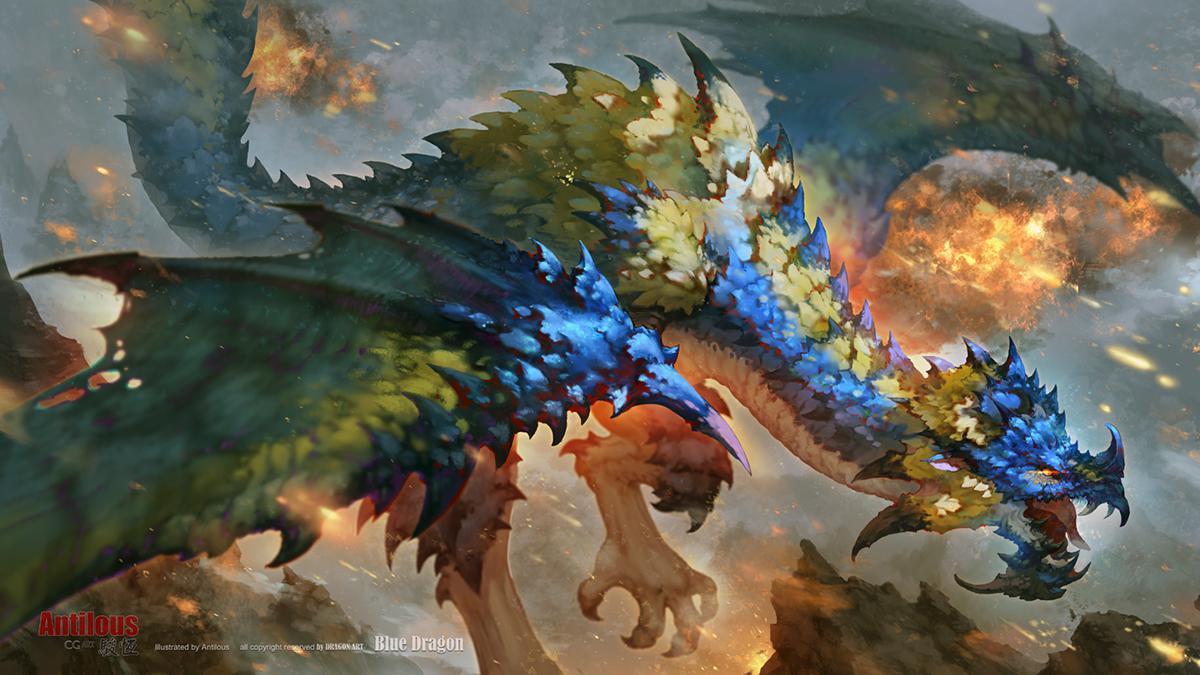 p站画师作品blue dragon