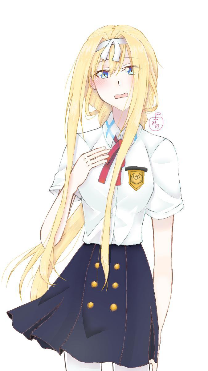 再投稿 爱丽丝 制服ver Sao 画师通