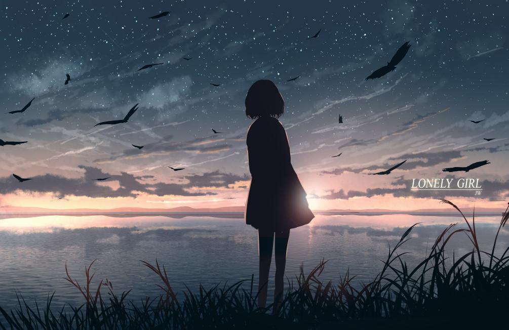 p站画师作品孤独之前是迷茫,孤独之后是成长.